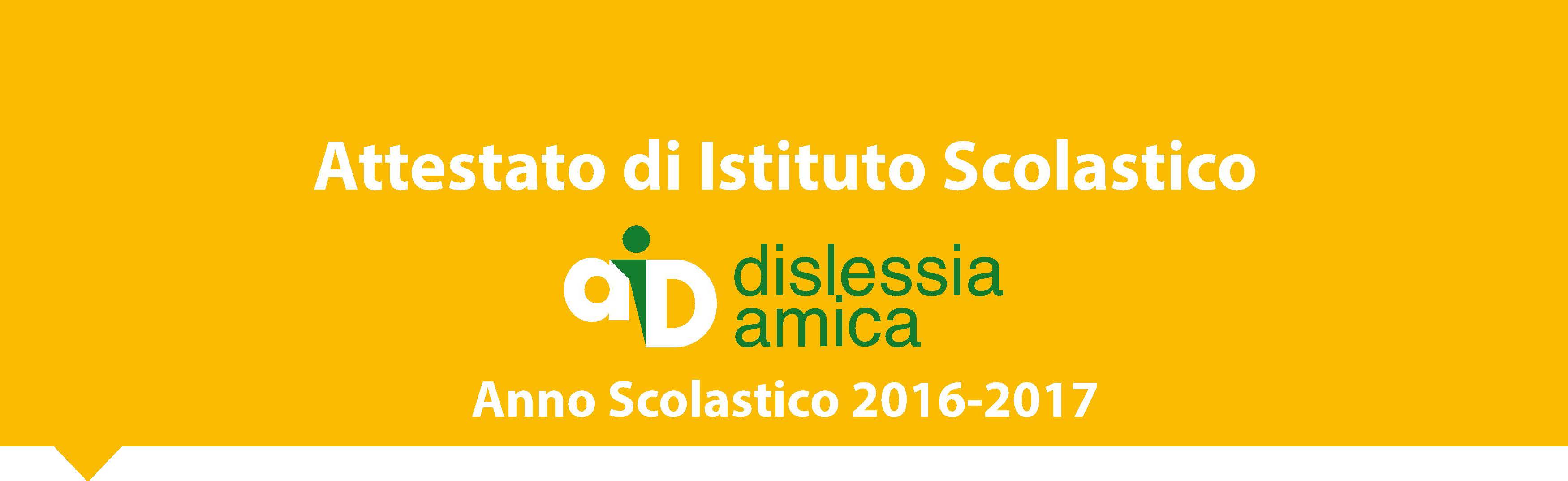 Certificazione Istituto Amico dislessia
