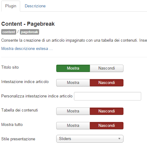 Conten pagebreake